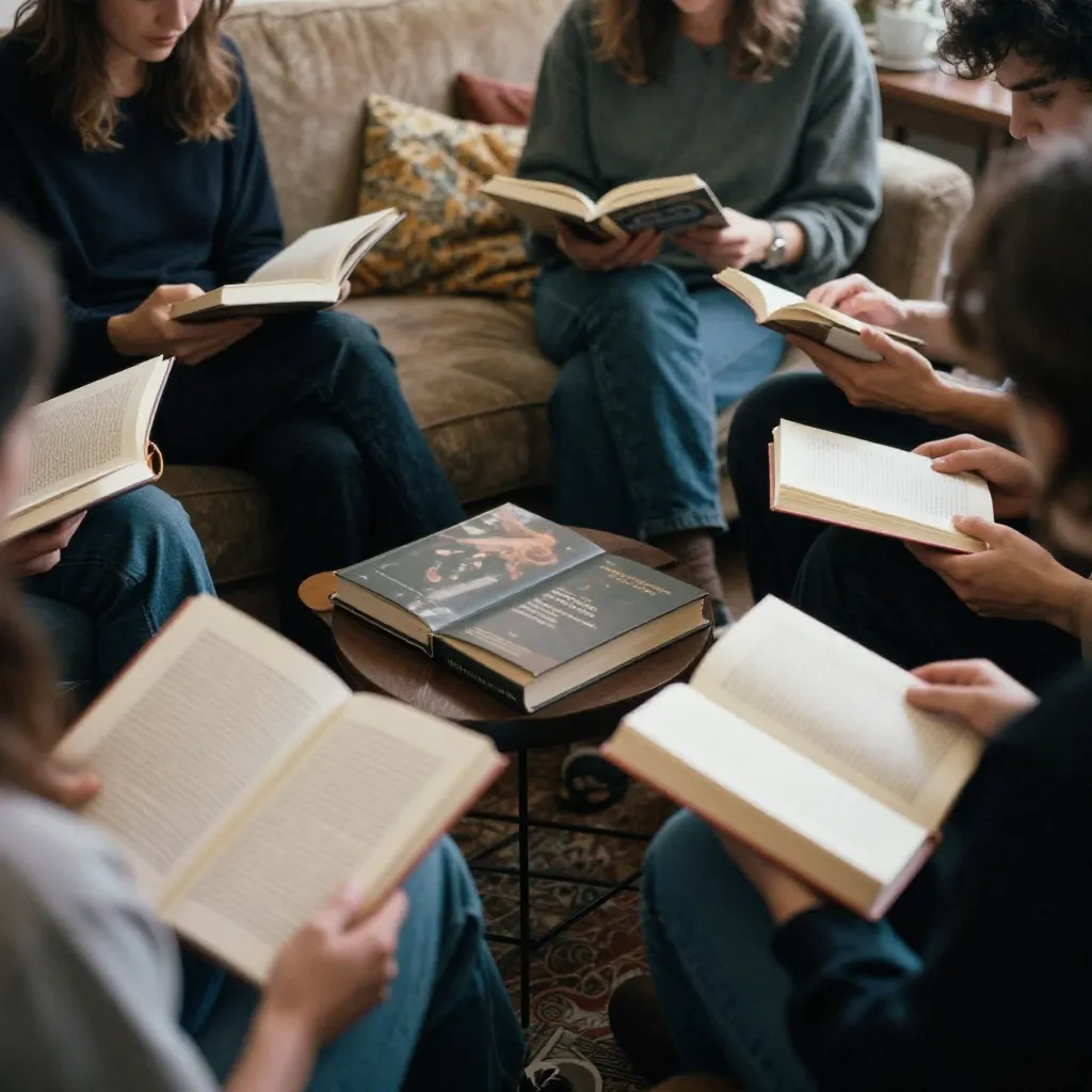 Book club discussion session